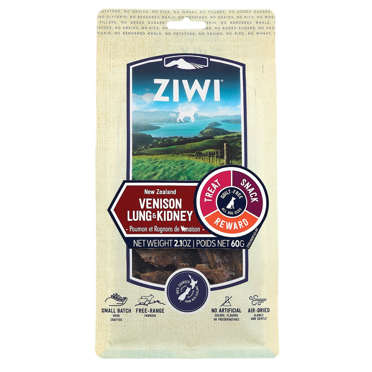 Ziwipeak Venison Lung & Kidney Next Day Delivery by 7pm